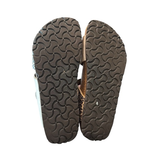 Birkenstock Papillio Leopard Print Adjustable Straps Sandals - Picture 2 of 4